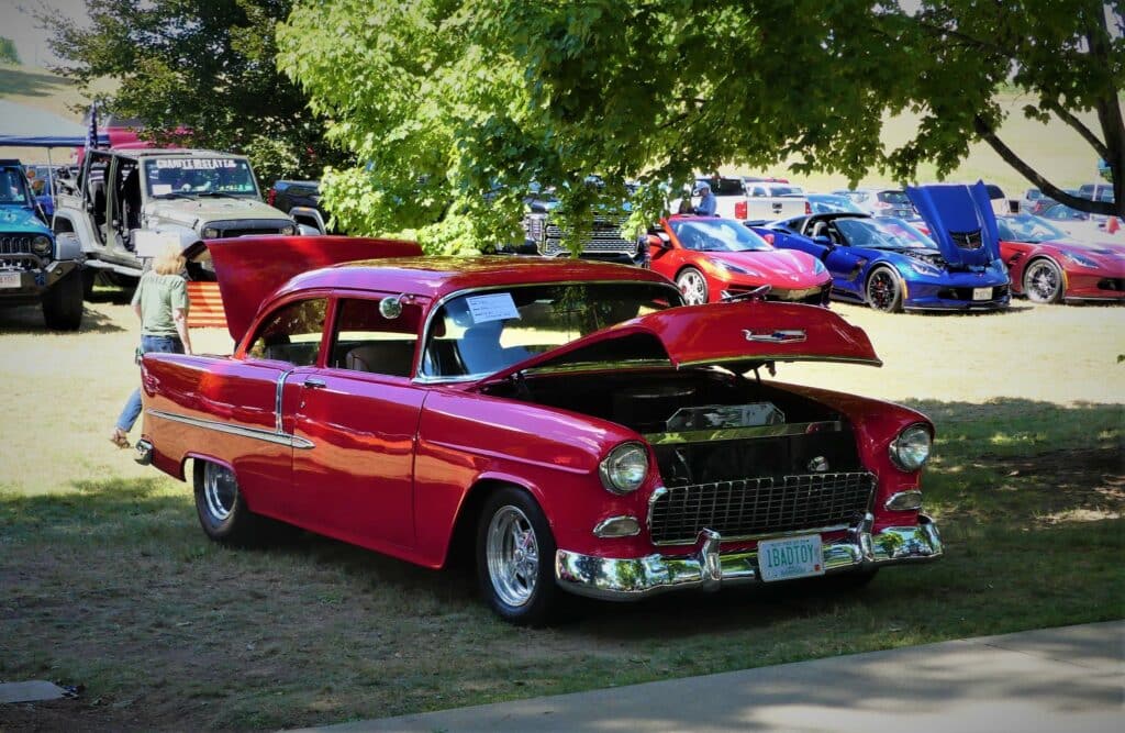 57 chevy bel air salute the troops car show 6