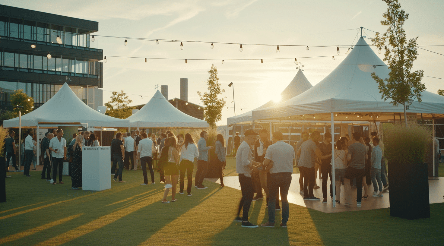 a group of people at an event