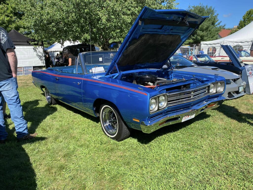 blue roadrunner convertible salute the troops car show 6