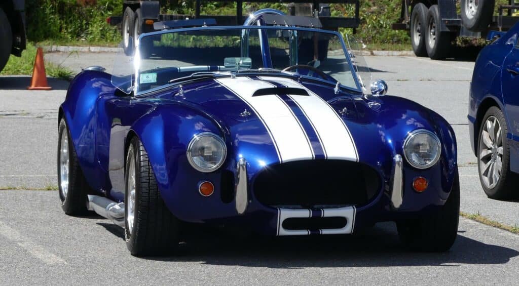 blue shelby kit car salute the troops car show 6