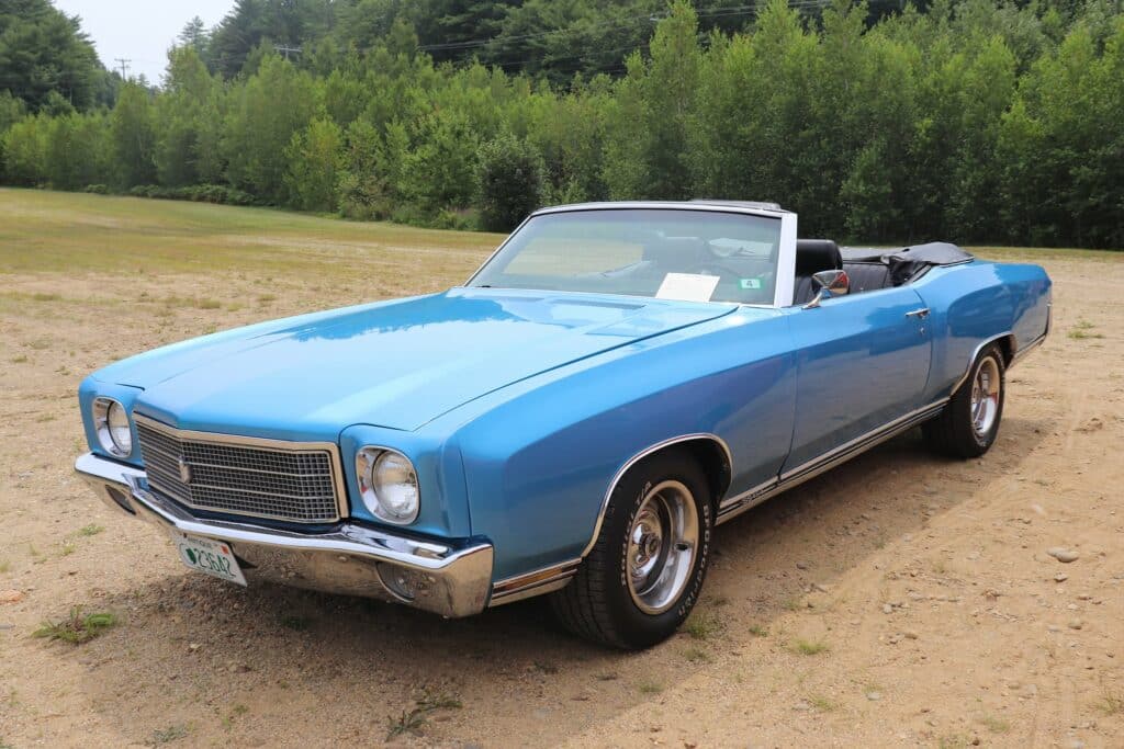 blue ss 454 convertible salute the troops car show 5