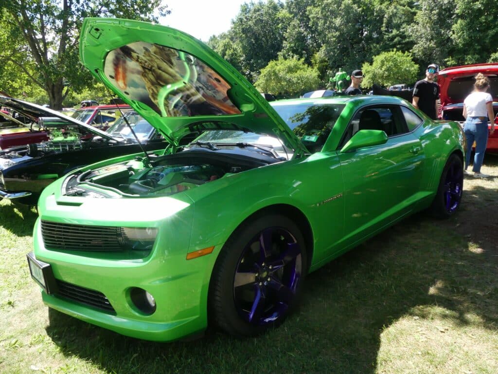 green camaro hulk salute the troops car show 6