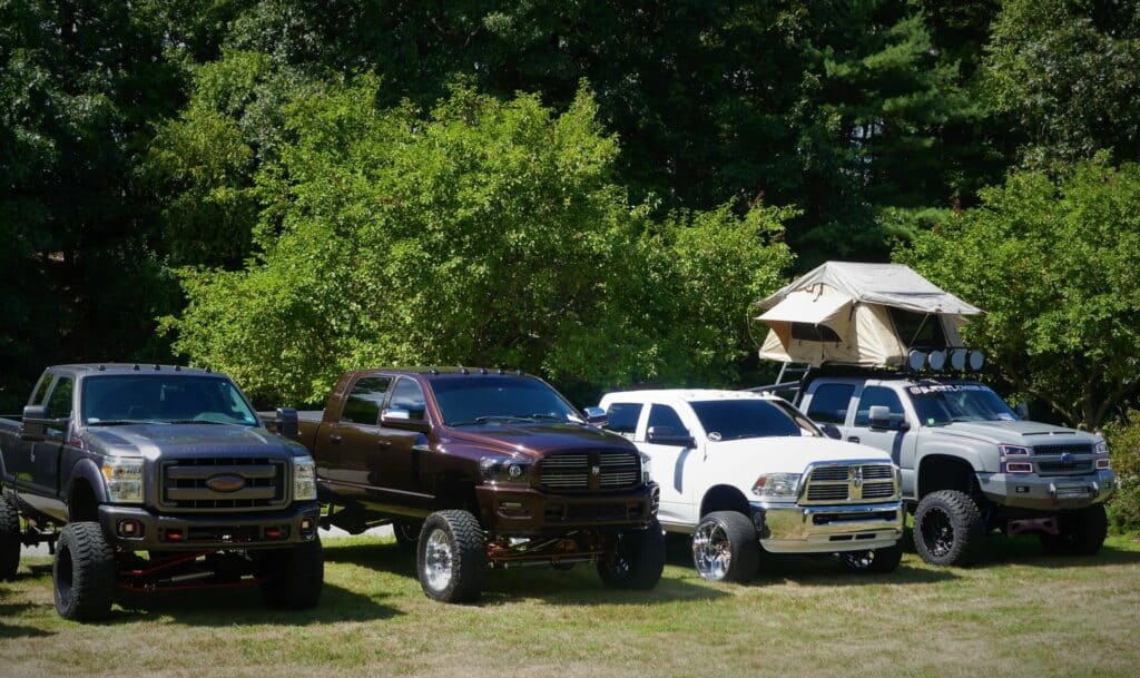 lifted trucks salute the troops car show 6