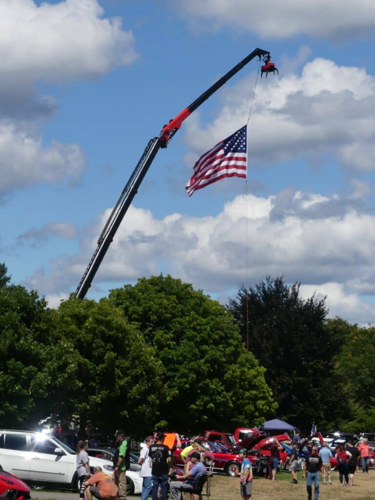 technical tree service american flag salute the troops car show 6