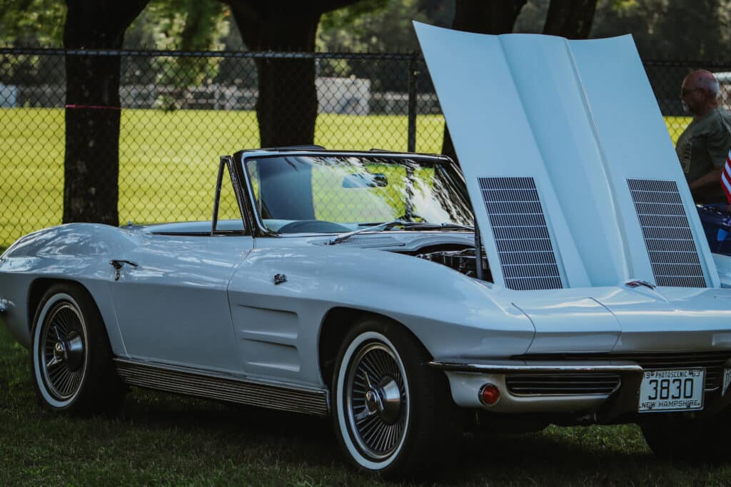 white corvette salute the troops 7